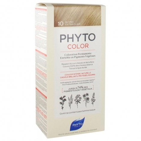 Phyto Phytocolor Coloration Permanente 10 Blond Extra Clair pas cher, discount