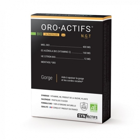 Synactifs Oroactifs Gorge Bio 24 pastilles à sucer pas cher, discount