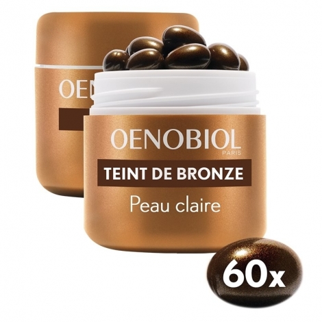 Oenobiol Teint de Bronze / Autobronzant Peau Claire 2 x 30 capsules OFFRE SPÉCIALE pas cher, discount