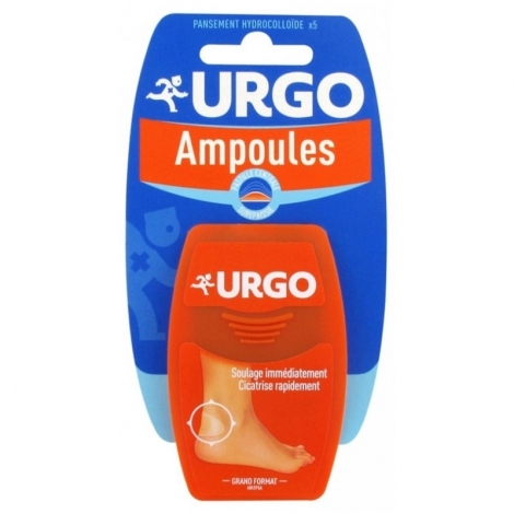 Urgo Ampoules Pansement Hydrocolloïde Grand Format 5 pièces pas cher, discount