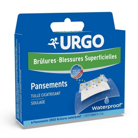 Urgo Brûlures - Blessures Superficielles 6 Pansements Waterproof pas cher, discount