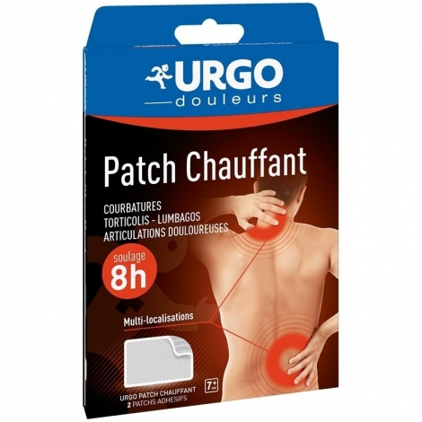 Urgo Patch Chauffant Courbatures Torticolis Lumbagos 2 Patchs pas cher, discount