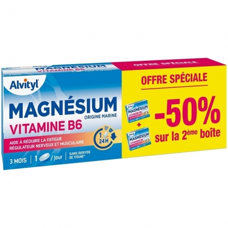 Alvityl Magnesium Vitamine B6 Promo Spéciale 2 x 45 comprimés pas cher, discount