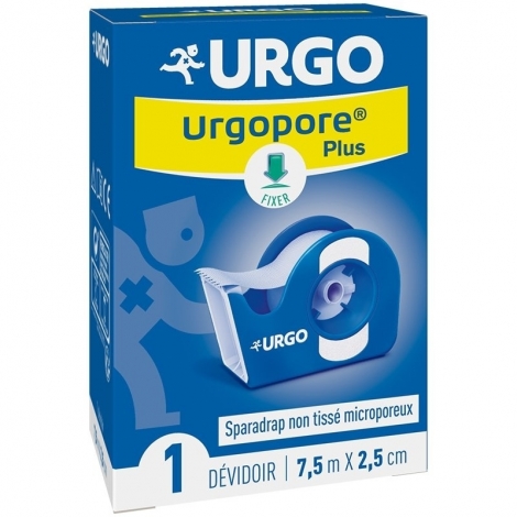 Urgo Urgopore Plus Sparadrap Non Tissé Microporeux 7,5m x 2,5cm 1 dévidoir pas cher, discount