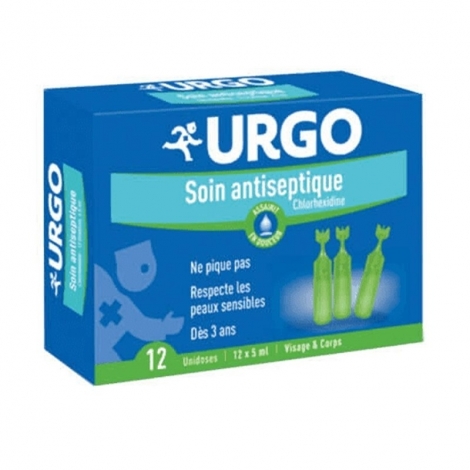 Urgo Soin Antiseptique Chlorhexidine 10 unidoses de 5ml pas cher, discount