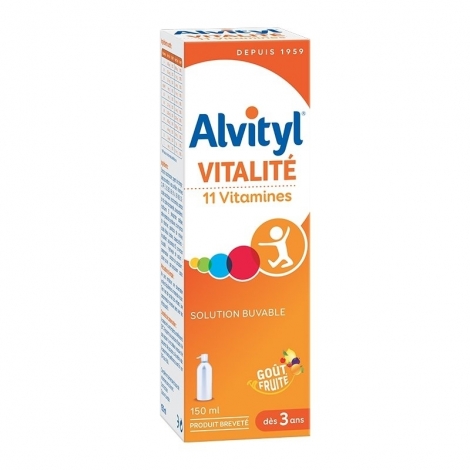 Alvityl Sirop 11 vitamines Forme Equilibre Vitalité 150 ml pas cher, discount