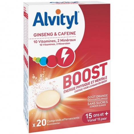 Alvityl Boost 20 comprimés effervescents pas cher, discount