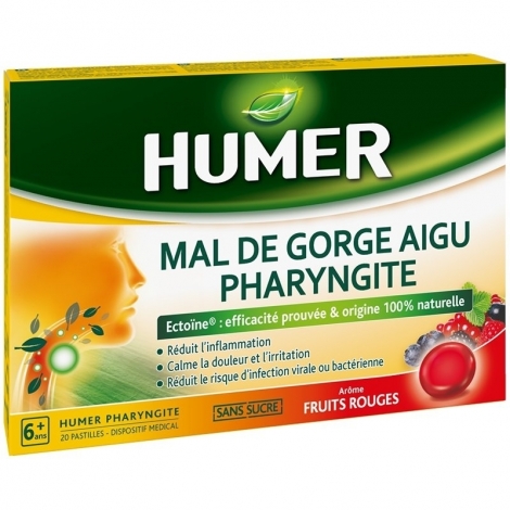 Urgo Humer Mal De Gorge Aigu Pharyngite x20 Pastilles pas cher, discount