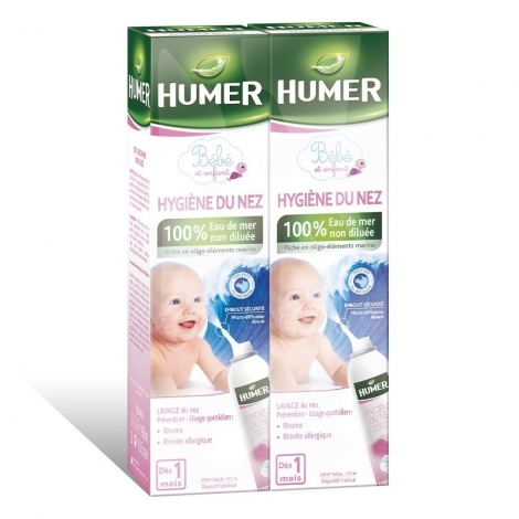 Humer Bébé et Enfant Hygiène du Nez Spray Nasal Lot de 2 x 150ml pas cher, discount