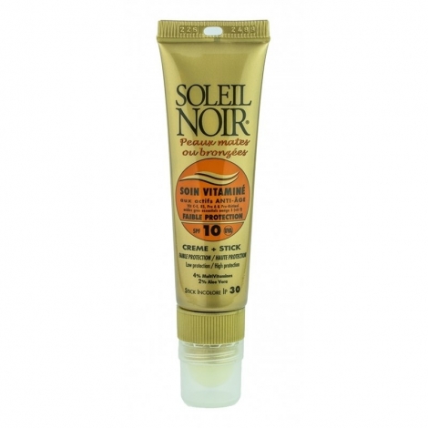 Soleil Noir Combi Soin Vitaminé SPF10 20ml + Stick à Lèvres SPF30 2g pas cher, discount