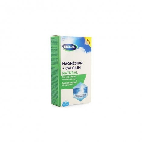Bional Natural Magnesium + Calcium 40 capsules pas cher, discount
