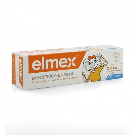 Elmex Dentifrice Enfant 2-6 ans 50ml pas cher, discount