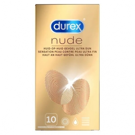 Durex Nude Preservatifs 10 pièces pas cher, discount