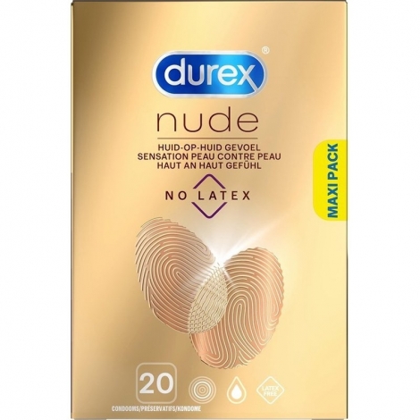 Durex Nude No Latex Preservatifs 20 pièces pas cher, discount