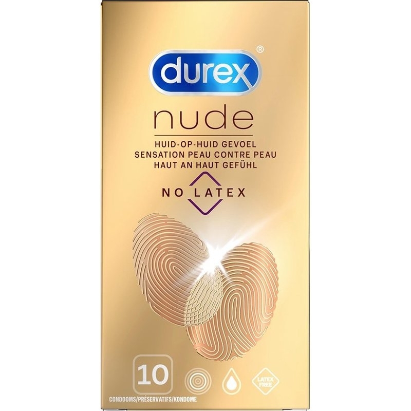 DUREX Nude Préservatif sans latex 10 préservatifs pas cher 