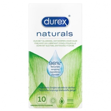 Durex Natural Preservatifs 10 pièces pas cher, discount