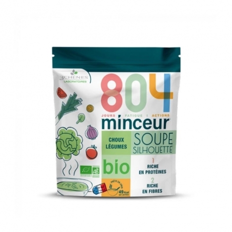 Les 3 Chênes 804 Minceur Soupe Silhouette Choux Légumes Bio 180g pas cher, discount