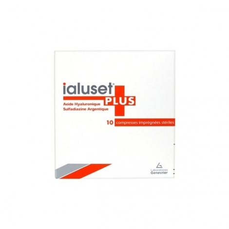 Ialuset Plus Acide Hyaluronique Compresses Imprégnées Stériles 10x10cm pas cher, discount