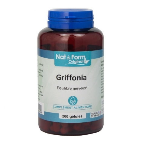 Nat & Form Griffonia Équilibre Nerveux 200 gélules pas cher, discount