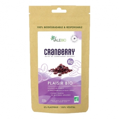 Valebio Cranberry Bio 170g pas cher, discount
