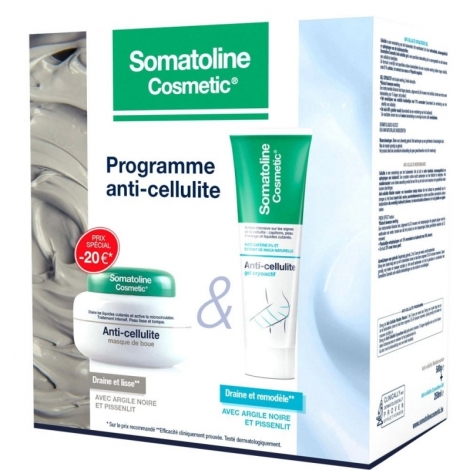 Somatoline Cosmetic Anti-Cellulite Gel Cryoactif 250ml & Masque de Boue 500g pas cher, discount