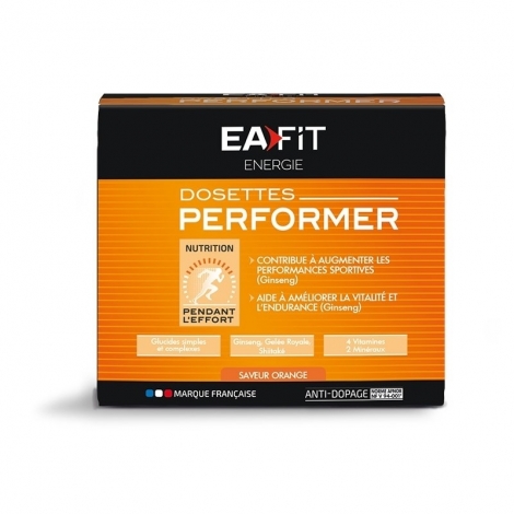 Eafit Energie Dosette Performer Saveur Orange 10 dosettes de 25g pas cher, discount