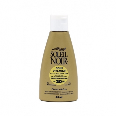 Soleil Noir Soin Vitaminé SPF20 50ml pas cher, discount