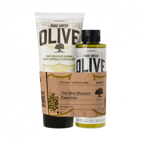 Korres Olive & Fleur d'Olivier Crème Corporelle 200ml + Gel Douche 250ml GRATUIT pas cher, discount