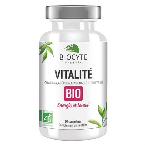 Biocyte Vitalité Bio 30 comprimés pas cher, discount