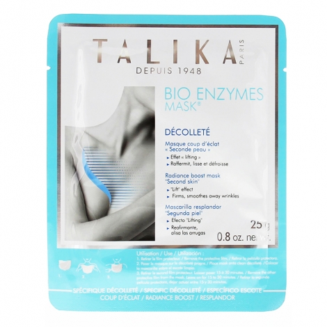Talika Bio Enzymes Mask Décolleté Seconde Peau 25 G pas cher, discount
