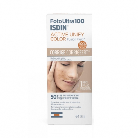 Isdin Foto Ultra 100 Active Unify Color Fusion Fluid SPF50+ 50ml pas cher, discount