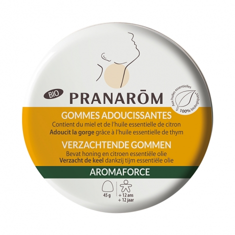 Pranarôm Aromaforce Bio Gommes Adoucissantes Miel 45 gommes pas cher, discount