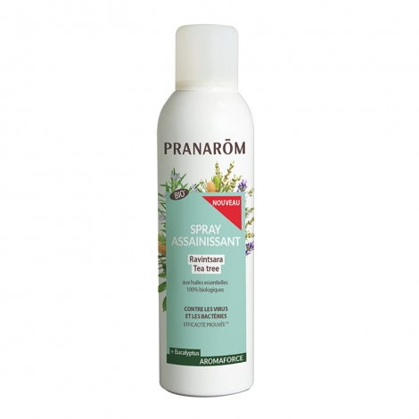 Pranarom Aromaforce Spray Assainissant Ravintsara Tea Tree Bio 150ml pas cher, discount