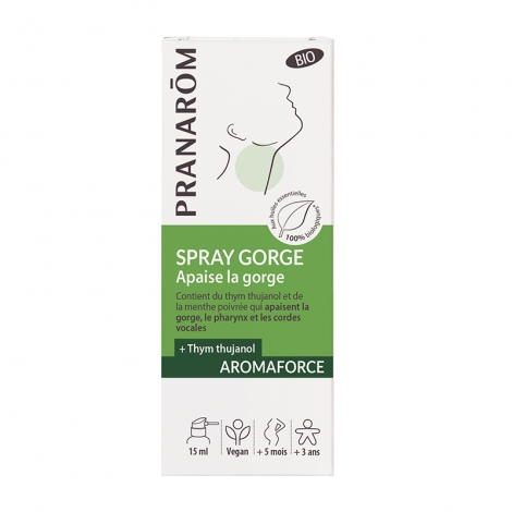 Pranarôm Aromaforce Spray Gorge Bio 15ml pas cher, discount