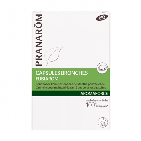 Pranarom Aromaforce Capsules Bronches Bio 30 capsules pas cher, discount