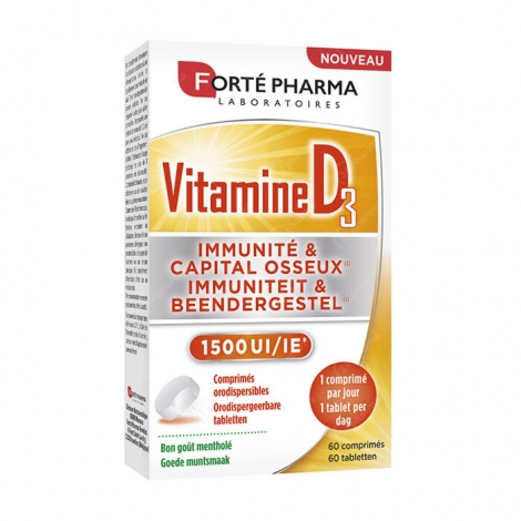 Forte Pharma Vitamine D3 1500UI 60 comprimés pas cher, discount