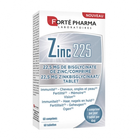 Forte Pharma Zinc 225 60 comprimés pas cher, discount