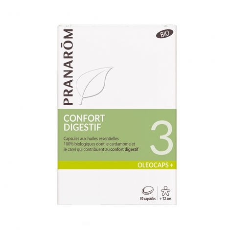 Pranarom Oleocaps+ Bio 3 Confort Digestif 30 capsules pas cher, discount