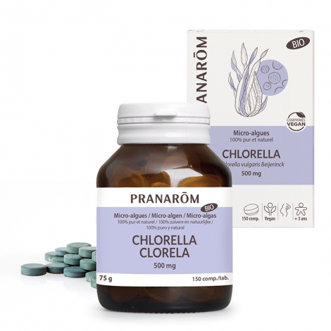 Pranarom Micro-Algues Chlorella Bio 150 comprimés pas cher, discount