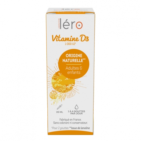 Léro Vitamine D3 20ml pas cher, discount