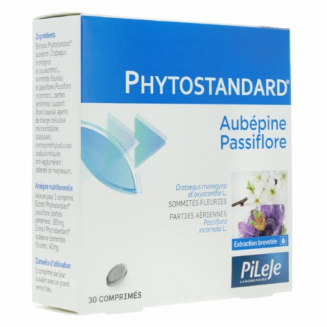 Pileje Phytostandard Aubépine Passiflore 30 comprimés pas cher, discount