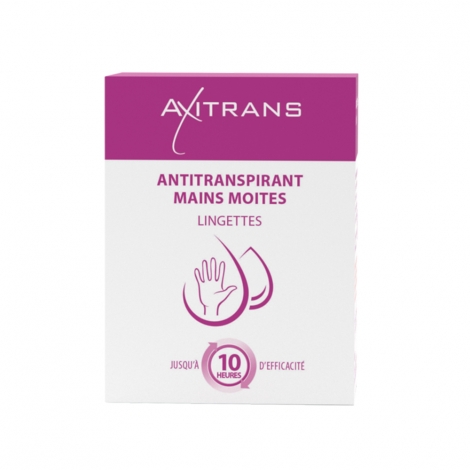 Axitrans Antitranspirant Mains Moites 10 lingettes pas cher, discount