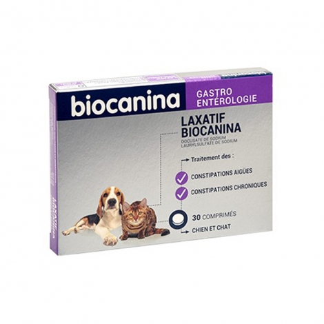 Biocanina Gastroentérologie Laxatif 30 comprimés pas cher, discount
