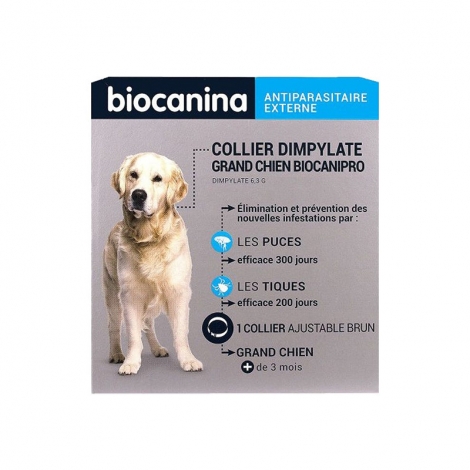 Biocanina Biocanipro Collier Antiparasitaire Grand Chien pas cher, discount