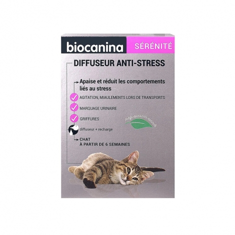 Biocanina Diffuseur Anti-Stress Chat + Recharge 45ml pas cher, discount