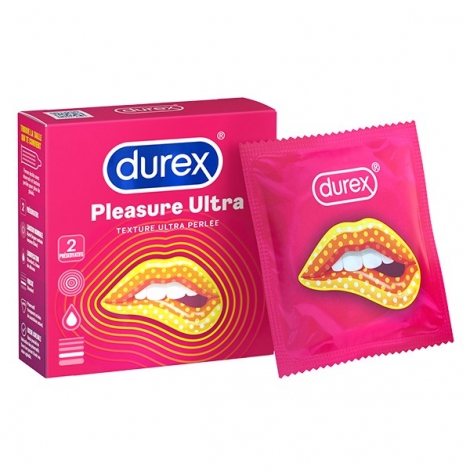 Durex Pleasure Ultra Texture Ultra Perlée 2 pièces pas cher, discount