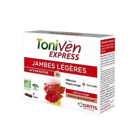 Ortis Toniven Express Jambes Légères Bio 7 x 15 ml pas cher, discount