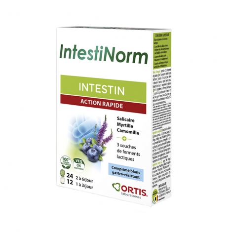 Ortis IntestiNorm Intestin Action Rapide 24+12 comprimés pas cher, discount