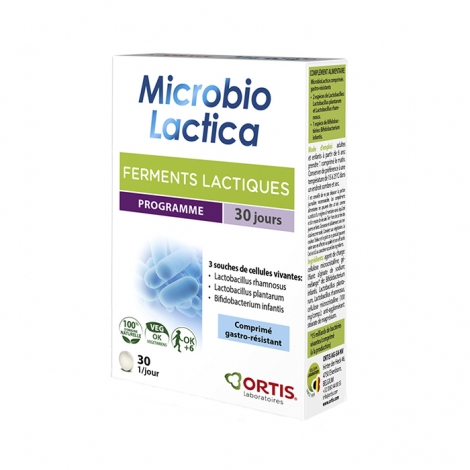 Ortis Microbio Lactica Ferments Lactiques 30 comprimés pas cher, discount