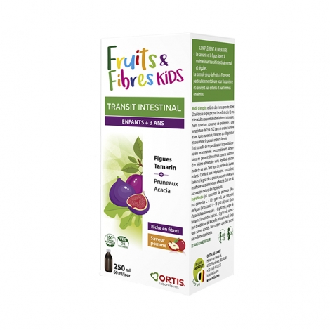 Ortis Fruits & Fibres Kids Transit Intestinal Enfants +3ans 250ml pas cher, discount